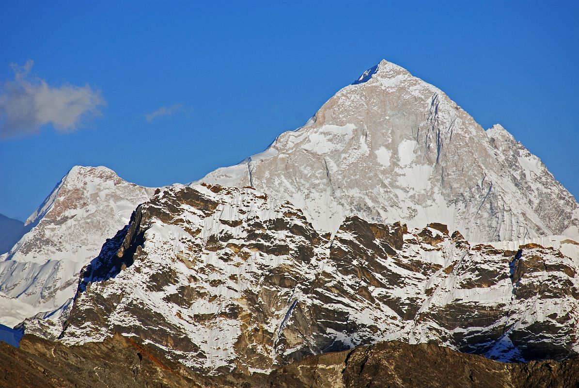 Gokyo Ri 04-5 Makalu West Face Close Up From Gokyo Ri Before Sunset